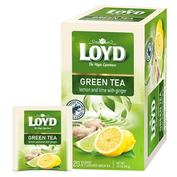 Loyd Green Tea with Lime Lemon and Ginger 1.7g*20pcs - buy, prices for - photo 3