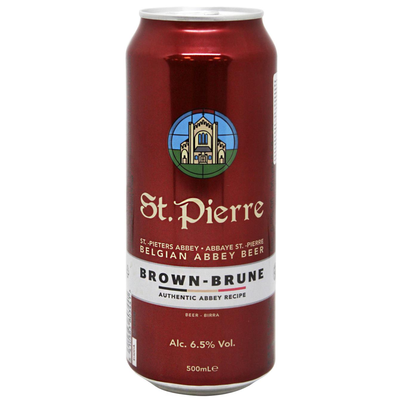 

Пиво St.Pierre Brune тёмное фильтрованной 6,5% 0,5л