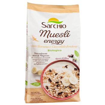 Sarchio Energy Fruit and Dark Chocolate Muesli 250g