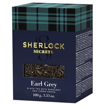 Sherlock Secrets Earl Grey Black Tea 100g - buy, prices for MegaMarket - photo 1