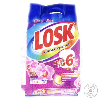 Порошок Losk 2,4 кг автомат Малазійські квіти купити, ціни на МегаМаркет - фото 1