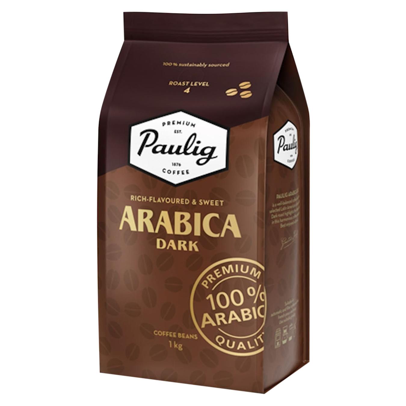 

Кофе Paulig Arabica Dark в зернах в пакете 1кг