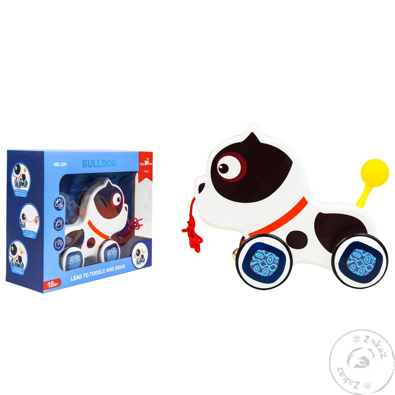 

Игрушка каталка бульдог