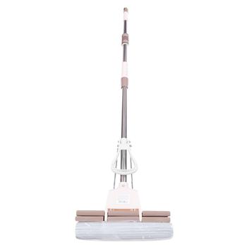 Comfort Beige Sponge Mop with Double Spin 27cm Handle 120cm