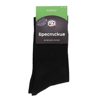 Brestskye Bamboo Cotton Black Man's Socks Size 29 - buy, prices for MegaMarket - photo 1