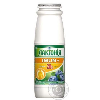 Напій кисломолочний йогуртний Лактонія чорниця з пробіотиком L.Rhamnosus і вітаміном С Імун+ 1,5% 100г купити, ціни на МегаМаркет - фото 5