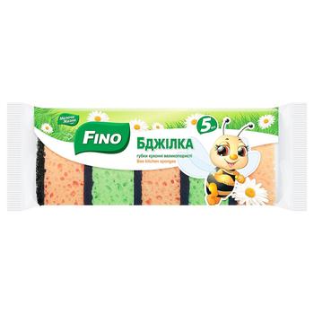 Губки кухонні Fino Бджілка великопористі 5шт - купити, ціни на - фото 4