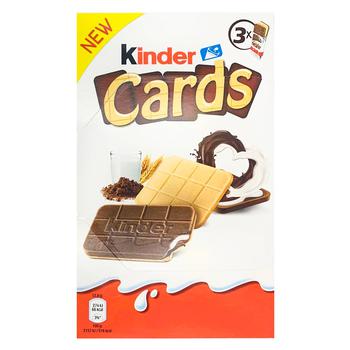 Печиво Kinder T3 Cards 76,8г - купити, ціни на Таврія В - фото 1