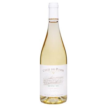 Вино Cuvee Du Plaisir Blanc Sec біле сухе 11% 0,75л