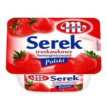 Mlekovita Polish Strawberry Curd 150g - buy, prices for - photo 1