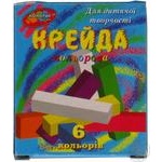 Крейда біла квадратна Колорит 6шт х10