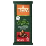 Шоколад черный Trapa Stevia без сахара 80% 75г