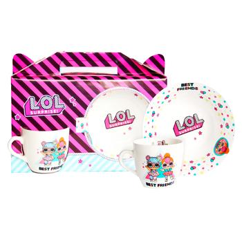 L.O.L.Surprise! BonBon and Neon QT Salad Bowl 15cm + Cup 200ml Children's Dishes Set - buy, prices for EKO Market - photo 1