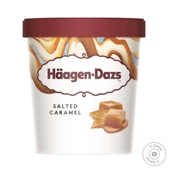 Морозиво Haagen-Dazs Солона карамель пломбір 400г купити, ціни на МегаМаркет - фото 1
