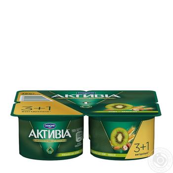 Activia muesl-kiwi bifidoyogurt 3% 4*115g - buy, prices for MegaMarket - photo 1