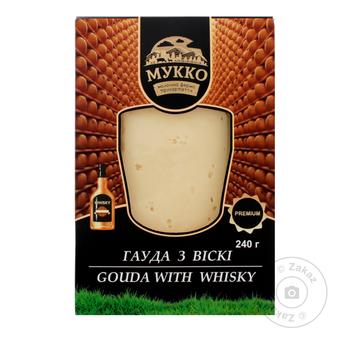 Mukko Gauda Cheese with whiskey 45.6% 240g - buy, prices for NOVUS - photo 1