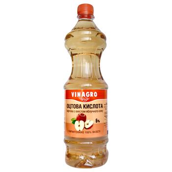 Vinagro Vinegar with Apple Juice 6% 0.9l - buy, prices for Ideal - photo 1