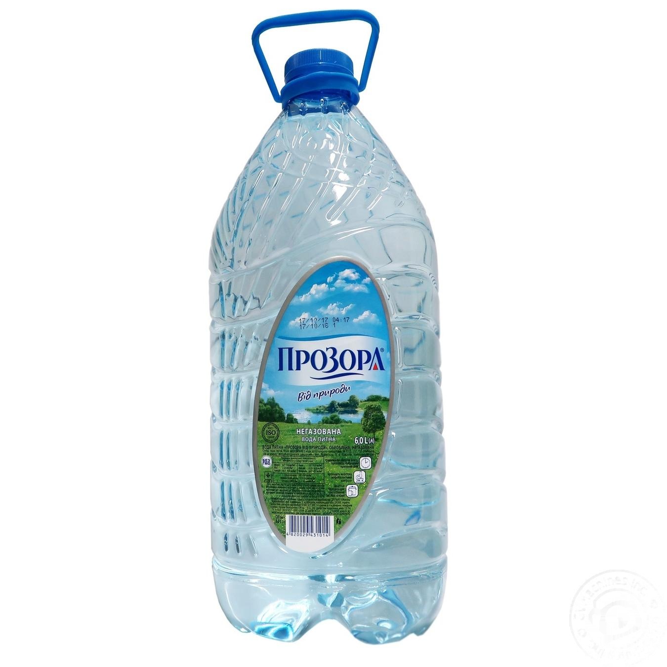 

Вода питьева Прозора от природы негазированная 6л