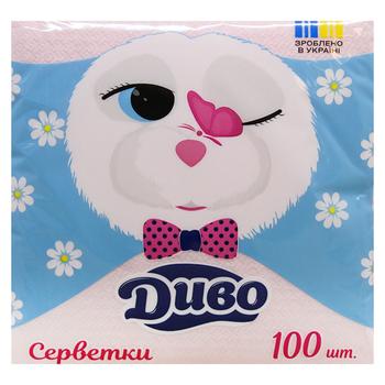 Dyvo 1-Ply Pink Table Napkins 33x33cm 100pcs - buy, prices for - photo 3