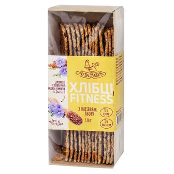 Хлібці Ay Da Baker Fitness з насінням льону 120г - купити, ціни на NOVUS - фото 1