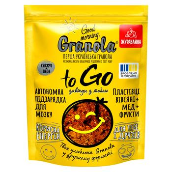 Гранола Good Morning, Granola To Go с клюквой 140г - купить, цены на NOVUS - фото 1