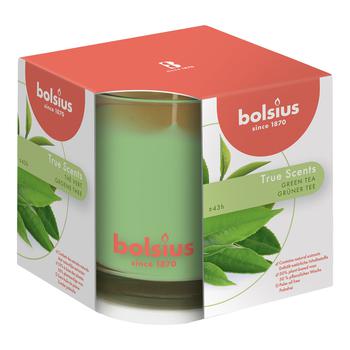 Свічка Bolsius True Scents Зелений чай в склі 95/95 - купити, ціни на КОСМОС - фото 1