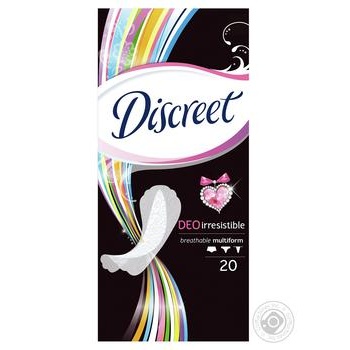 Liners Discreet Deo Irresistable Multiform 20pcs - buy, prices for MegaMarket - photo 1
