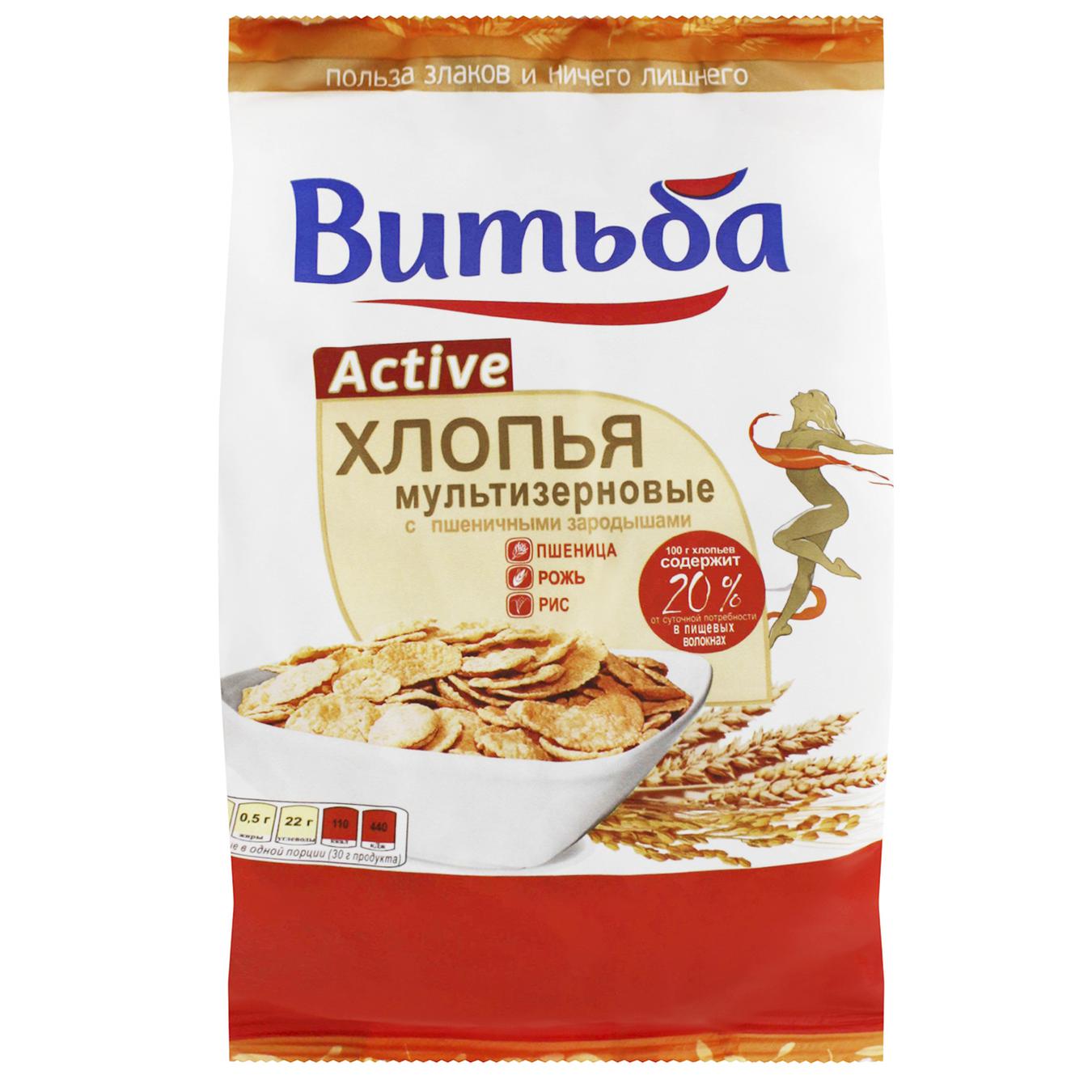 

Хлопья Витьба Fitness мультизерновые с пшеничными зародышами 250г