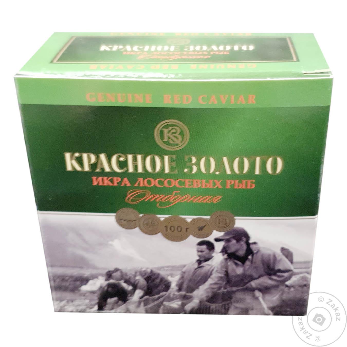 

Икра лососевая Красное Золото Отборная зернистая ж/б 100г