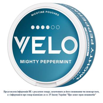 Подушечки никотиновые Velo Mighty Peppermint классический 20шт - купить, цены на Cупермаркет "Харьков" - фото 5