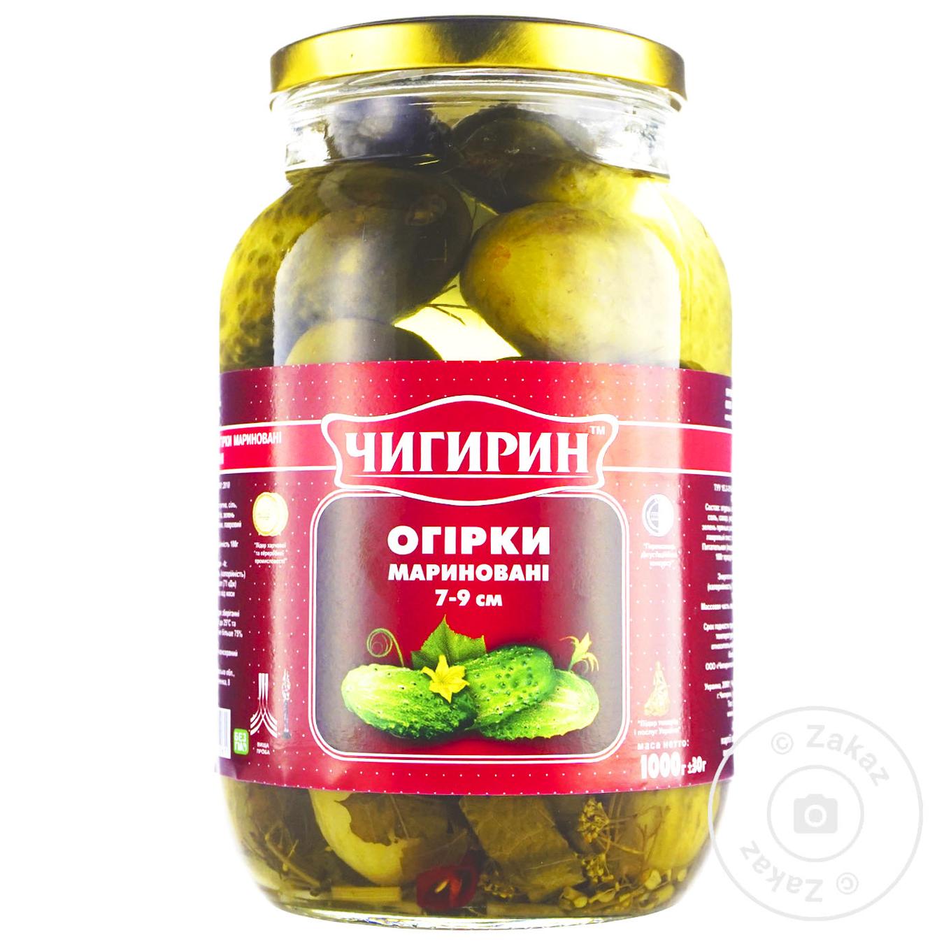 

Огурцы Чигирин маринованные 7-9см 1000г