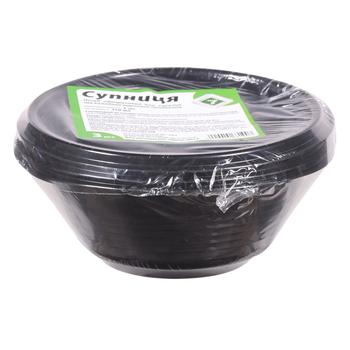 broth bowl black 3pcs