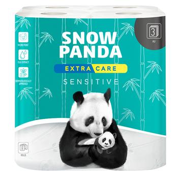 Snow Panda Sensitive 3-ply Toilet Paper 8pcs