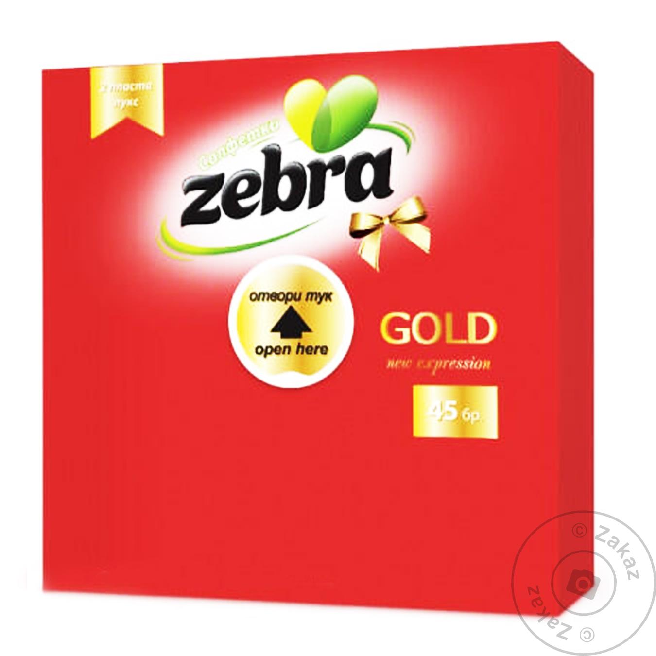 

Салфетки красные Zebra gold двухслойные 45шт