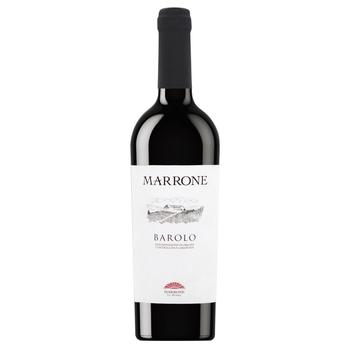 Вино Marrone Barolo DOCG красное сухое 14,5% 0,75л