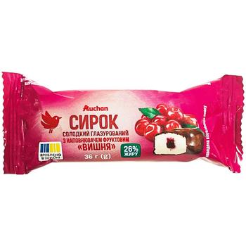 Auchan Glazed Cheese Cherry 26% 36g