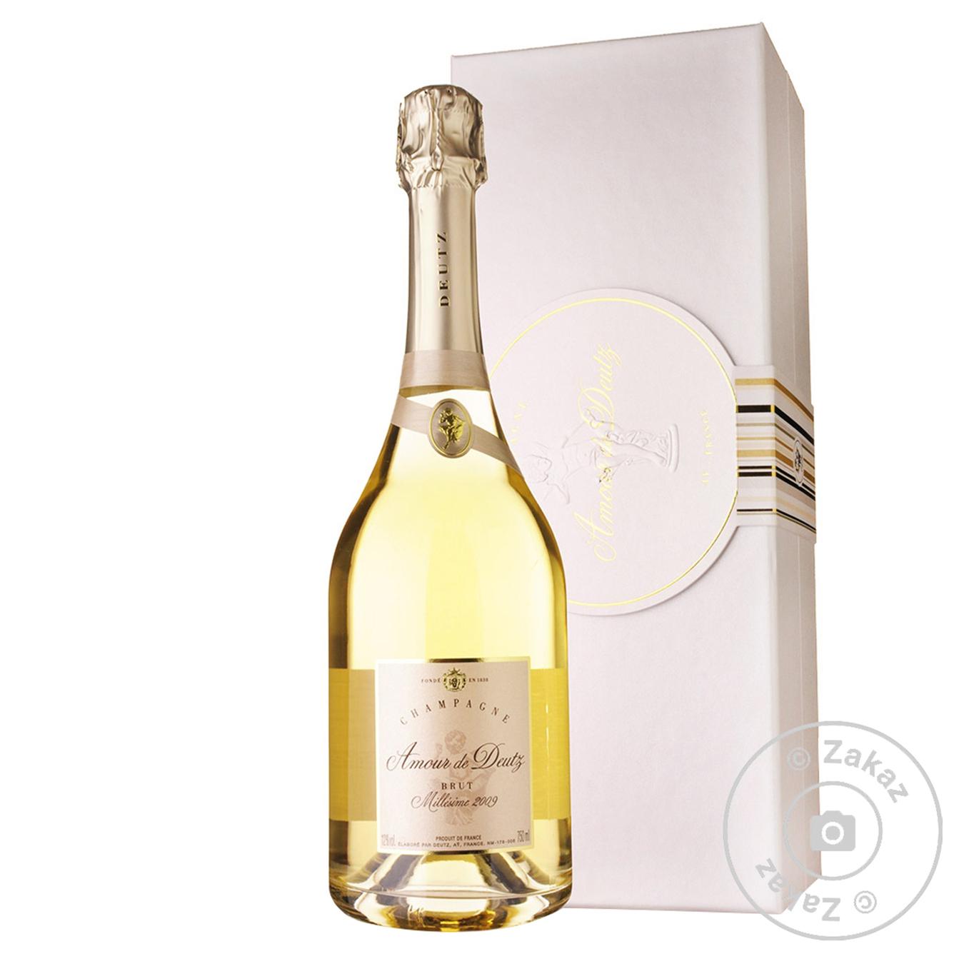 Amour De Deutz Millesime Sparkling Champagne Brut 12 0 75l 2 Glasses Home Delivery From The Store Zakaz Ua