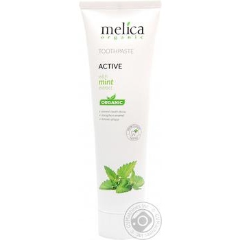Toothpaste Melica organic mint 100ml - buy, prices for MegaMarket - photo 1