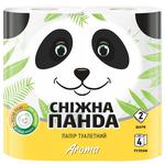 Папір туалетний Сніжна Панда Aroma двошаровий 4шт