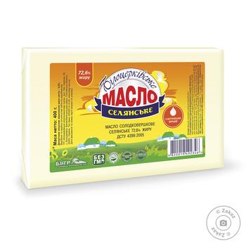 Bilocerkivskiy sweet cream butter 72.6% 400g - buy, prices for MegaMarket - photo 1