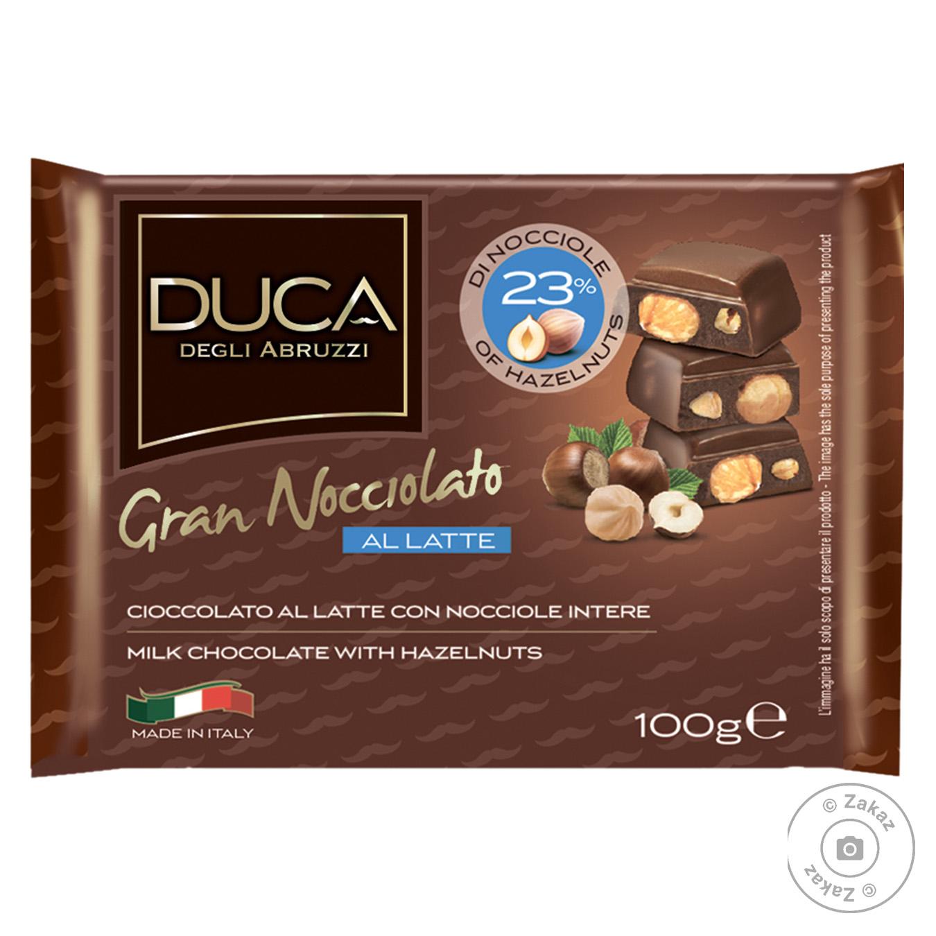 

Шоколад молочный Gran Nocciolato Al Latte с целыми лесными орехами 100г