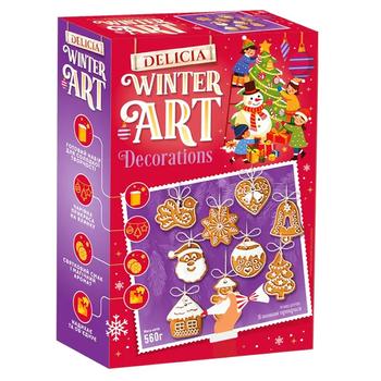 Новогодний набор сахарного печенья Delicia Елочные украшения 740г