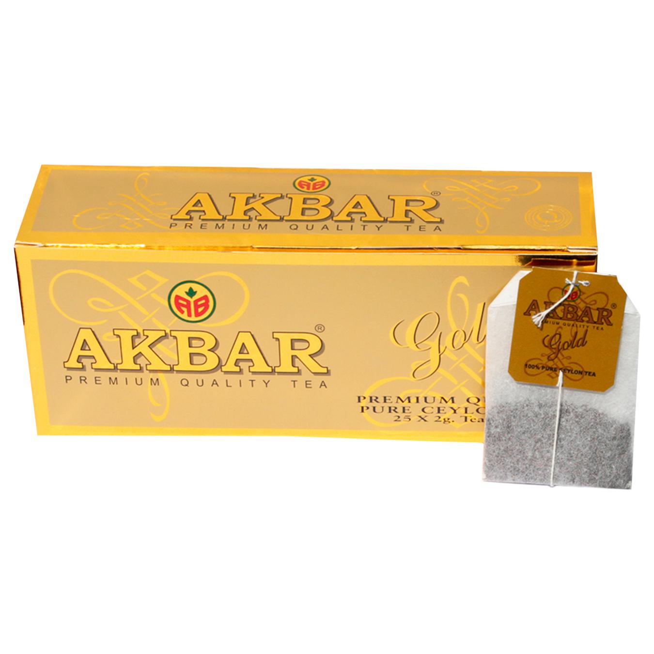 

Чай Akbar Gold Цейлонский черный 25шт*2г
