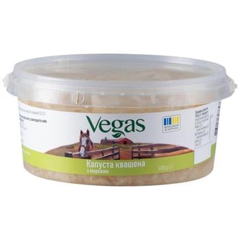 Капуста Vegas квашена з морквою 400г