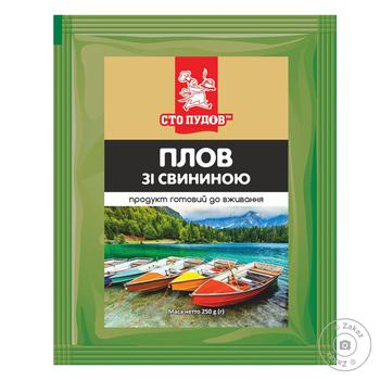 Плов Сто пудов зі свининою 250г - купити, ціни на Auchan - фото 1