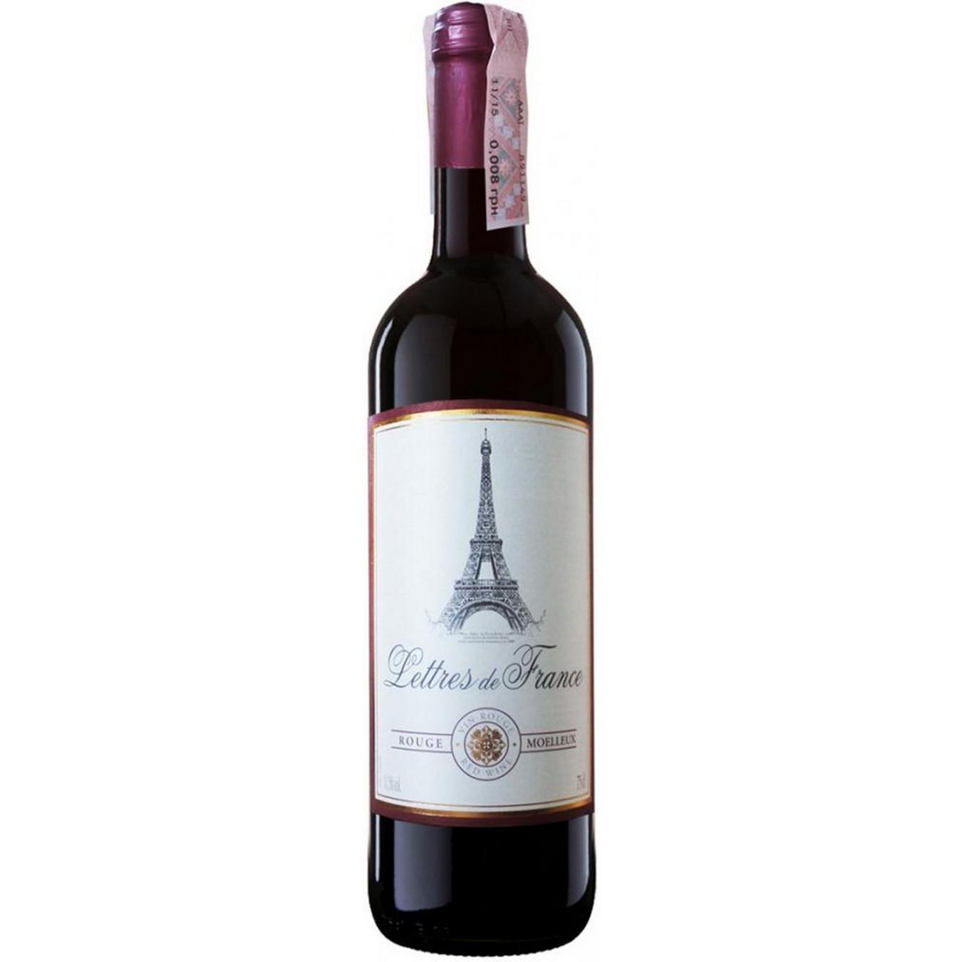 

Вино Maison Bouey Lettres De France Rouge Moelleux красное полусладкое 11.5% 0.75л