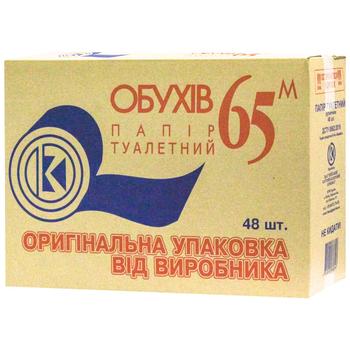 Туалетний папір Обухів 65 1-шаровий 48шт