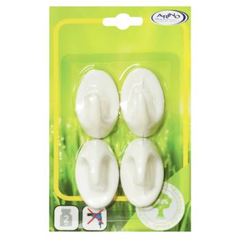 Arino White Hook Set 4pcs - buy, prices for Auchan - photo 1