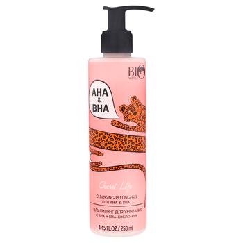 Bio World Washing Peeling Gel with AHA and BHA Acids 250ml