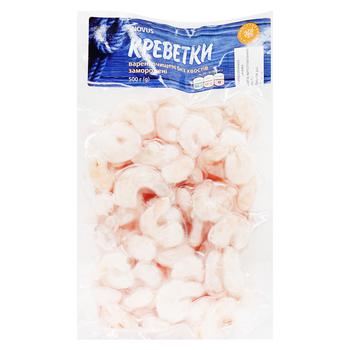 Novus Boiled Peeled Without Tail Frozen Shrimps 500g - buy, prices for NOVUS - photo 1